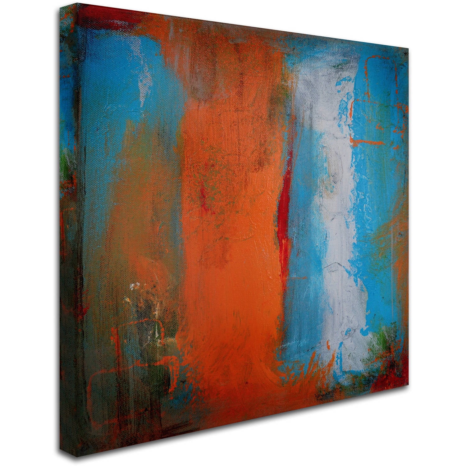Trademark Fine Art "Orange Swatch" Canvas Art by Nicole Dietz