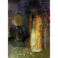 thumbnail image 3 of Redon, Odilon 19x24 Black Modern Framed Museum Art Print Titled - The Yellow Cape, 3 of 5