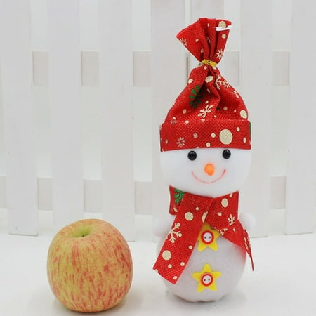 Christmas Decorations Xmas Snowman Apple Bag Christmas Eve Apple