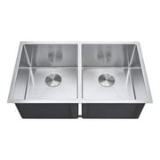 Zuhne Genoa 32 Inch Stainless Steel Premium Sink with Double Basin