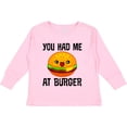 thumbnail image 3 of Inktastic You Had Me at Burger Boys or Girls Long Sleeve Toddler T-Shirt, 3 of 5