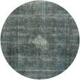 thumbnail image 1 of Ahgly Company Machine Washable Indoor Round Industrial Modern Light Slate Gray Area Rugs, 7' Round, 1 of 7