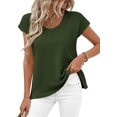 thumbnail image 7 of BTFBM Sweater Vest Women Spring Summer Cap Sleeve Crew Neck Casual Loose Business Tops Western Vacation Outfits, 7 of 7