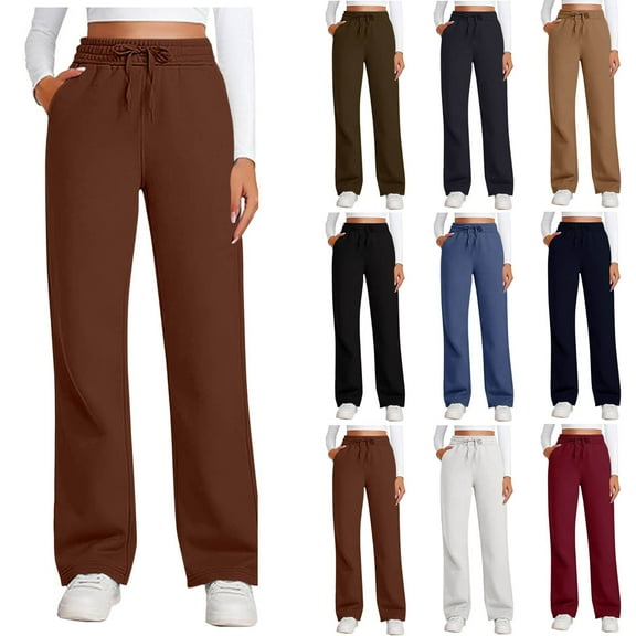 Lovzfmll Women's Sweatpants, Athletic Straight Leg Pants, Casual Sport Lounge Joggers with Pockets, Fall Fashion 2025