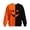 Khaki-#004, variant on Dweltoz Halloween Sweatshirt for Men Oversized Pumpkin Face Graphic Pullover Crewneck Long Sleeve Color Block Funny Spooky Fall Tops,Khaki 5XL