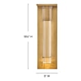 thumbnail image 6 of 28934HB Hinkley Lighting Cecily - 7W LED Outdoor Medium Wall Mount Lantern-16.5 Inch Tall and 5 Inch Wide-Heritage Brass Finish, 6 of 8
