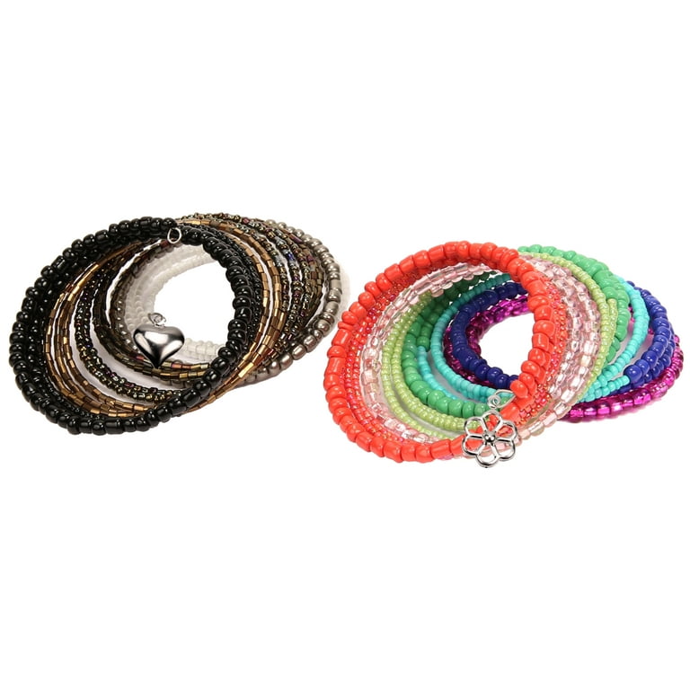 4-layer 2880Pcs Beads Charms Jewelry Findings Beading Wire Jewelry Making  Kit Supplies For Bracelets Necklace Earrings