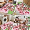 thumbnail image 5 of Area Rugs 2.7'x5', Valentine's Day Carpet for Living Room Bedroom Dining Room, Watercolor Funny Dogs Love Roses Spring Pink Throw Kitchen Rugs Non Slip Washable Rectangle Indoor Outdoor Rugs, 5 of 8