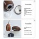 thumbnail image 4 of Rugby Foldable Water Bottle Kettle Portable Leakproof Drinking Cup Football Free Silica Gel 750ml S, 4 of 4