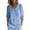 Sky Blue, variant on Womens Linen Blend Tops Floral Jacquard Button Up Puff Cuff Blouse Peter Pan Collar Long Sleeve Loose Fit Casual Tunic Top Sky Blue L