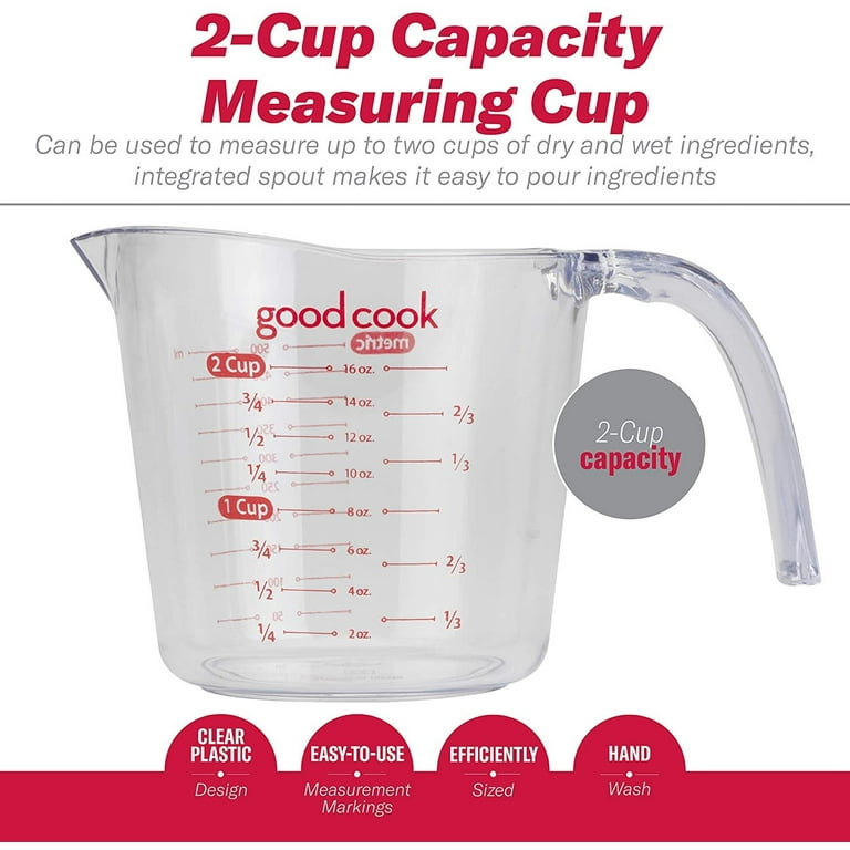 Bradshaw 2 Cup Plastic Measuring Cup