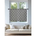 thumbnail image 4 of Sheer Curtains 54 Inch Length, Wavy Lines Semi Sheer Curtains Light Filtering Window Treatment, Abstract Minimalist Pattern Gray Privacy Voile Drapes for Living Room Bedroom 52x54 Inch, 4 of 7