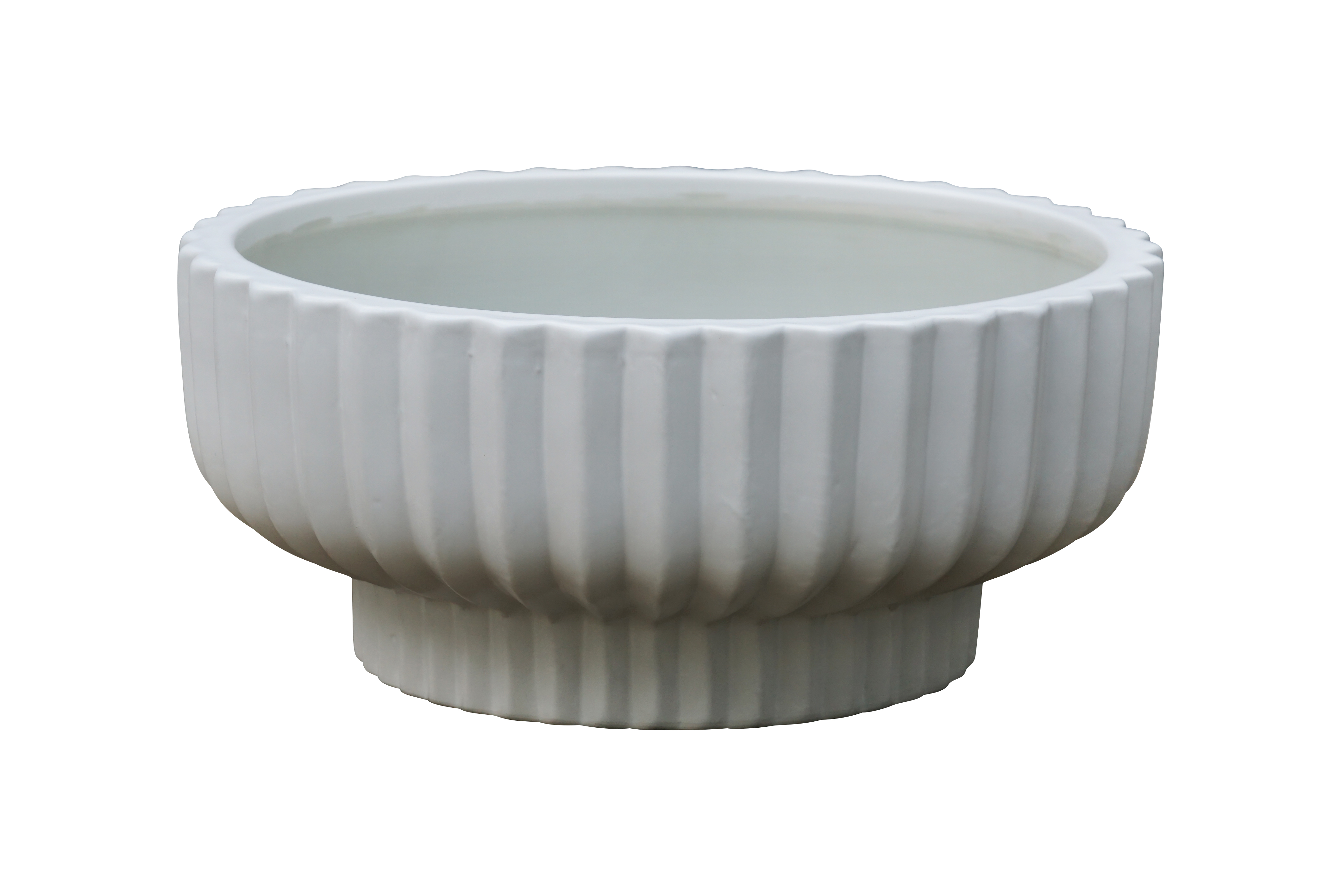Better Homes & Gardens Pottery 12" Fischer Round Ceramic Planter, White - image 2 of 8
