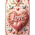 thumbnail image 4 of Love Themed Pink Cherry Blossom Banner Valentine's Day Celebration Backdrop Photo Prop Background Romantic Setting Event Decor, 4 of 4