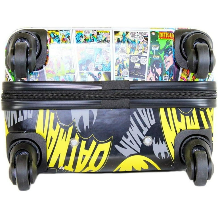 Batman Luggage 20 Inches Hard Sided Tween Spinner Carry On Travel Trolley Rolling Suitcase for Kids
