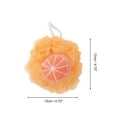 thumbnail image 2 of Unique Bargains 1pc Fruit Bath Shower Loofah Sponge for Enhanced Bathing Orange, 2 of 5
