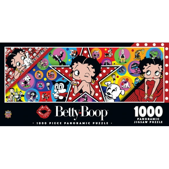 MasterPieces Betty Boop 1000 Piece Panoramic Jigsaw Puzzle for Adults - Recycled Material