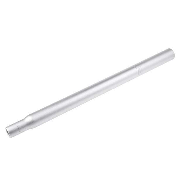 Tubo de sillín de asiento de tija de sillín de aleación de aluminio 27,2 mm universal para la mayoría de las bicicletas Plata 450 Sunnimix Sillín de bicicletas