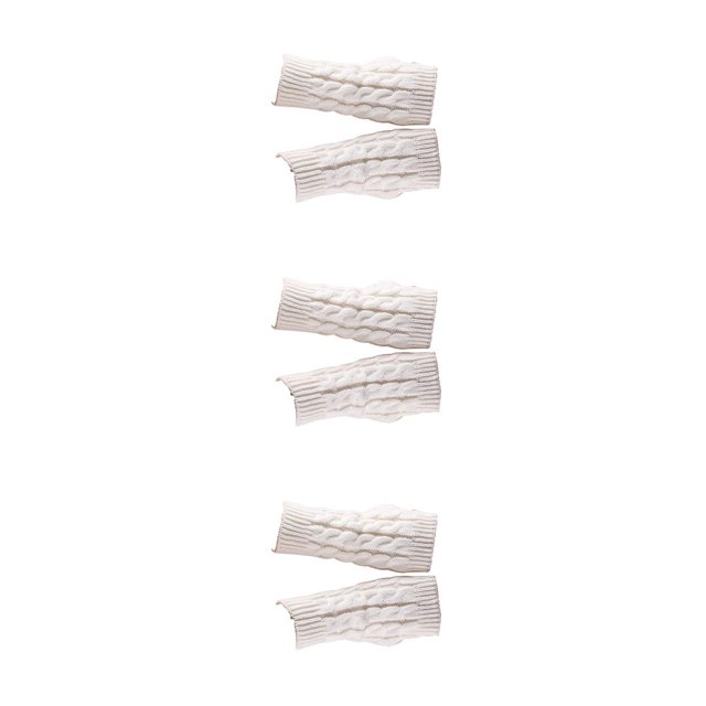 Guardurnaity 1 par de manoplas sin dedos para adultos, cubierta de mano, accesorio de ropa artesanal de punto para decoración, ropa blanca para Type1 NO1