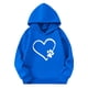 thumbnail image 3 of Sudaderas con capucha para niños y niñas, sudaderas casuales de manga larga, lindas sudaderas de gran tamaño con bolsillo de polar, chaquetas para niñas, 3 of 4