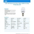 thumbnail image 4 of Feit Electric BPT6/SU/LED Non-Dimmable LED Light Bulb, 1.2 W, 4 of 4