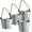 1, variant on 4Pcs Galvanized Metal Hanging Wall Planter, Rustic Wall Flower Vase for Succulents Herbs Country Home Farmhouse Wall Decoration (2)