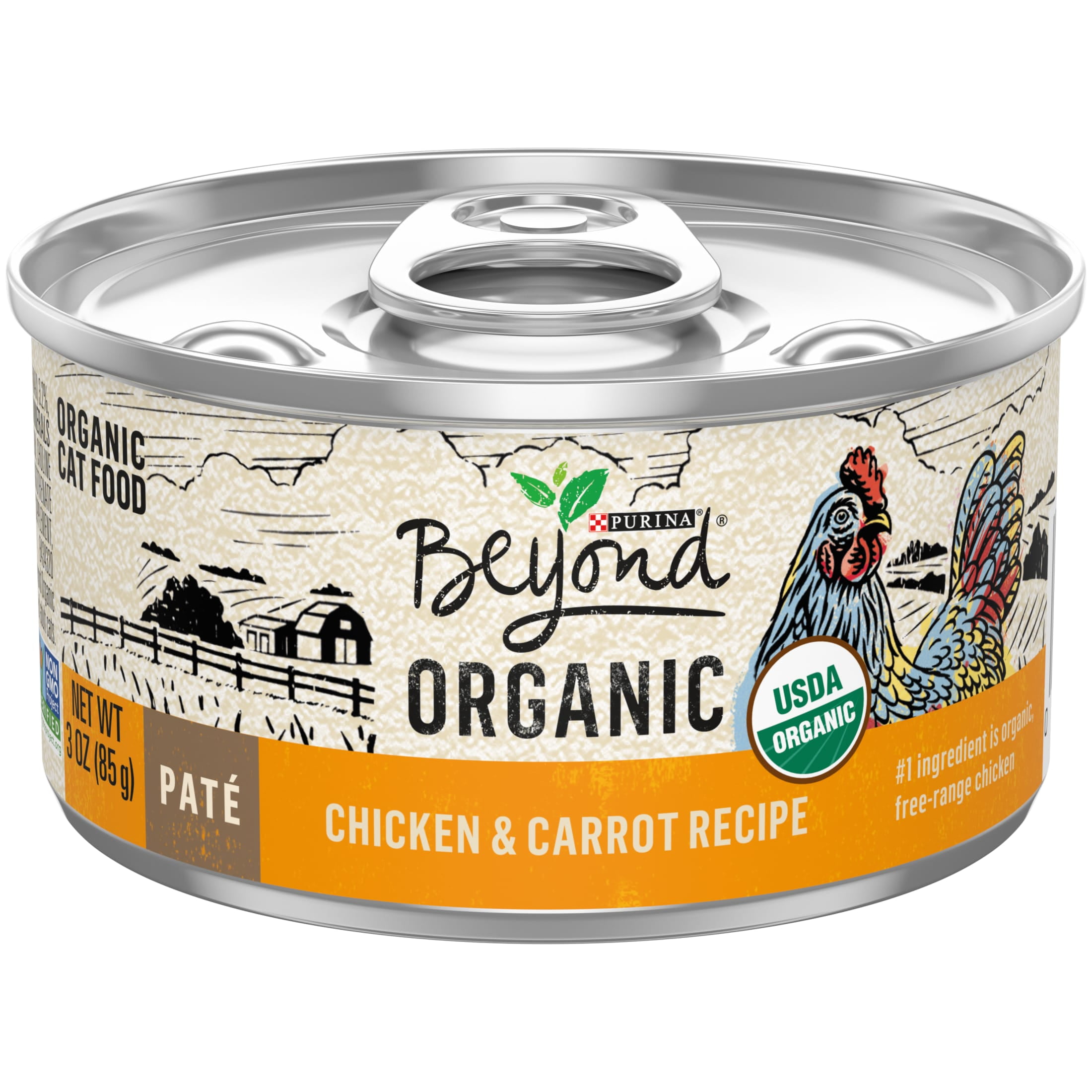 (2 pack) Purina Beyond, Chicken & Carrot, Wet Cat Food, 3 oz Cans, 12 Count