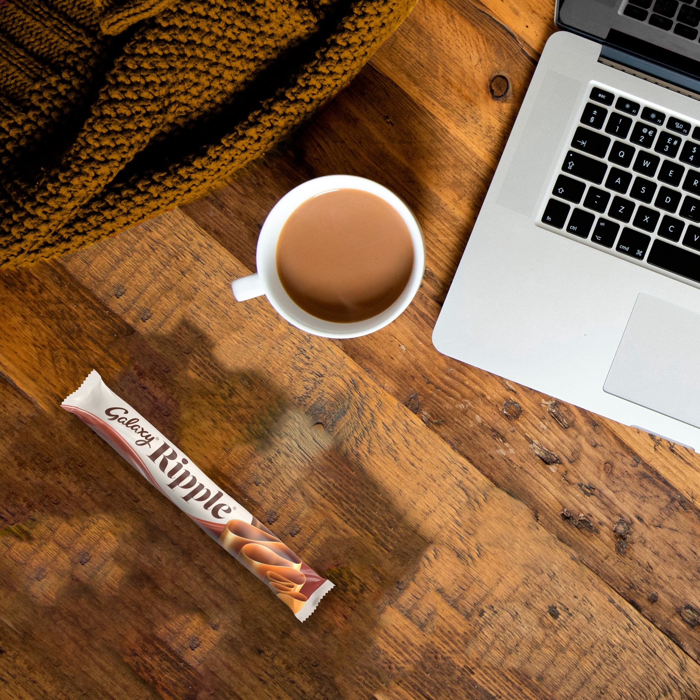 Galaxy Ripple Milk Chocolate Bar 7 x 30g, Imported from Britain