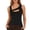 Black#25, variant on HAJWOH Womens Summer Cutout Tank Tops Sleeveless Shirts Ribbed Tanks Slim Fitted Y2K Basic Tee Shirt