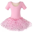 thumbnail image 2 of Girls Ballet Dress with Tutu, Sparkly Skirted Leotard, Stretch Dancewear for Ballet & Dance Class, 2 of 6