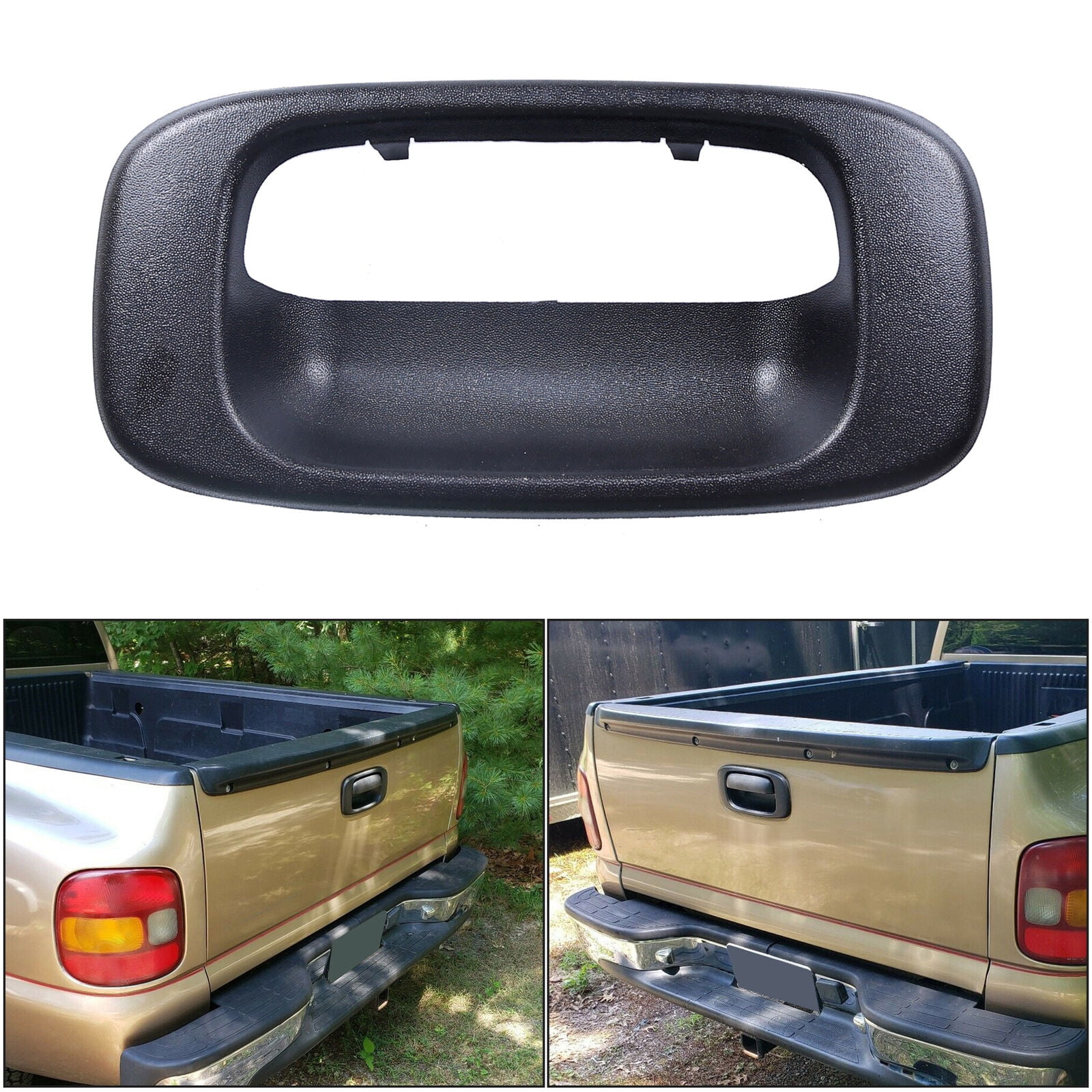 Partslink Number GM1916102 OE Replacement Chevrolet Silverado/GMC Sierra Rear Gate Handle Bezel Partslink Number GM1916102 OE Replacement Chevrolet Silverado/GMC Sierra Rear Gate Handle Bezel