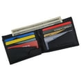 thumbnail image 4 of Premium Leather RFID Mens Credit Card ID Holder Wallet W/Interior Snap Closure, 4 of 23