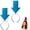 2*Blue, variant on Funpoint Headbands, Funpoint Headband, Eye-Catching Arrow Positioning Marker with Highly Elastic Strap, Reinforced Felt Structure with Built-In Sturdy Support Rods, Suitable for Themed Events