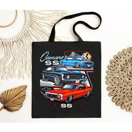vintage Make Mine SS Camaro Tote Bag Z28 RS Chevy ZL1 67 68 69-TH4791