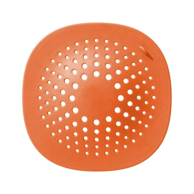 Toystoory Colector de pelo de drenaje, filtro de drenaje para fregadero, cubierta para lavabo de ducha, accesorio de filtro, cocina, baño, ducha Juegos de accesorios de baño Naranja