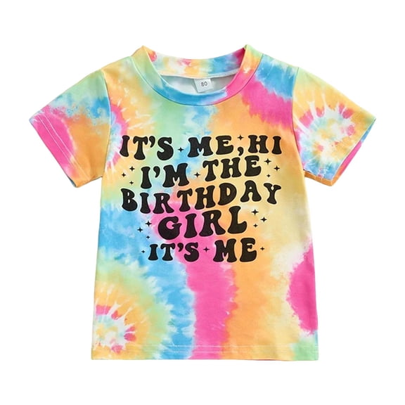 Godom Girls Shirts Short Sleeve Kids Crewneck T-Shirts Girls Summer Tops