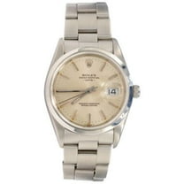 Pre-Owned Mens Rolex Stainless Steel Date Watch Silver Dial 15200