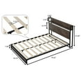 thumbnail image 4 of Queen Size Bed Frame with Headboard & Footboard,Heavy Duty Platform Bed Frames With Storage,Queen Bed Frame Noise-Free & No Box Spring Needed & Easy Assembly & Wood Slats Support, 4 of 7