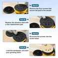 thumbnail image 4 of Replacement Sander Pads 5 Inch 8 Hole Hook and Loop Replacement Pads 2 PCS Orbital Sander Replacement Pads 5” Random Orbit Sanders Replacement Backing Sanding Pad, 4 of 5