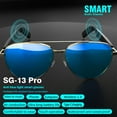 thumbnail image 6 of Smart Audio Sunglasses Bluetooth 5.4, Air Conduction Headphones, UV400 Anti Blue Light Lens, Touch Control, Long Battery Life, Type C Charging for Outdoor Driving Sports, 6 of 10