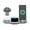 Silver, variant on HBBKVI 15W 6-in-1 Wireless Charging Station 15W Six--one Wireless Charging 360° Rotating Charger, Wireless Fast Charging, Watch Charging Stand, Wireless Earphone Charging