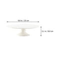 thumbnail image 2 of Tineasur Round White Ceramic Dessert Stand Elegant Style for Wedding and Party Use, 2 of 6