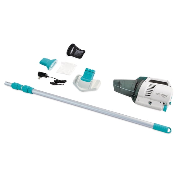 Open Box ZR200 Rechargeable Cordless Telescoping Pool Vacuum w/ 2 Brush Heads