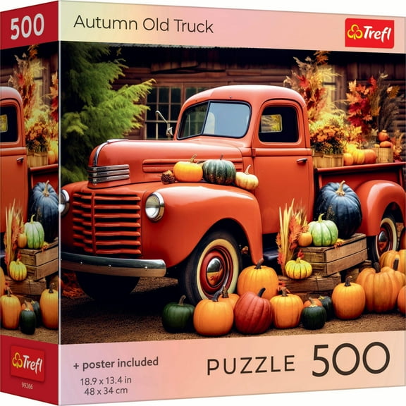 Trefl Red Autumn Old Truck 500 Piece Puzzle
