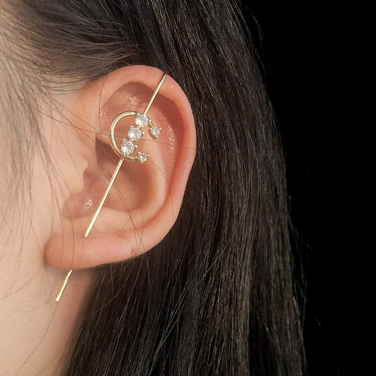 Ear wrap crawler 2024 hook earrings walmart