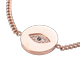 thumbnail image 3 of Pulsera para Mujer con Dije de Ojo Turco Protector LuckyLy Acero Inoxidable y Zirconia Cúbica Modelo Fara Rosa UNITALLA, 3 of 7