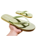 thumbnail image 4 of Mens Green Flip Flops Lightweight EVA Non-Slip Thong Sandals with Arch Support Outdoor Beach Sandals Comfortable Summer Shoes for Men Quick-Dry,Size 6.5, 4 of 6