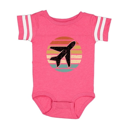 

Inktastic Airplane Pilot Vintage Sunset Gift Baby Boy or Baby Girl Bodysuit
