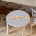 thumbnail image 6 of 1/12 Dollhouse Craft Mini Wooden Train Toy for Miniature Scene Architectural Lay light brown, 6 of 8