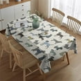 thumbnail image 2 of Cute Animal Dogs Rectangle Tablecloth 60"x84",Waterproof Polyester Rectangle Table Cloth, Wipeable Spillproof Polyester Tablecloth for Dining, Camping, Indoor and Outdoor, 2 of 5